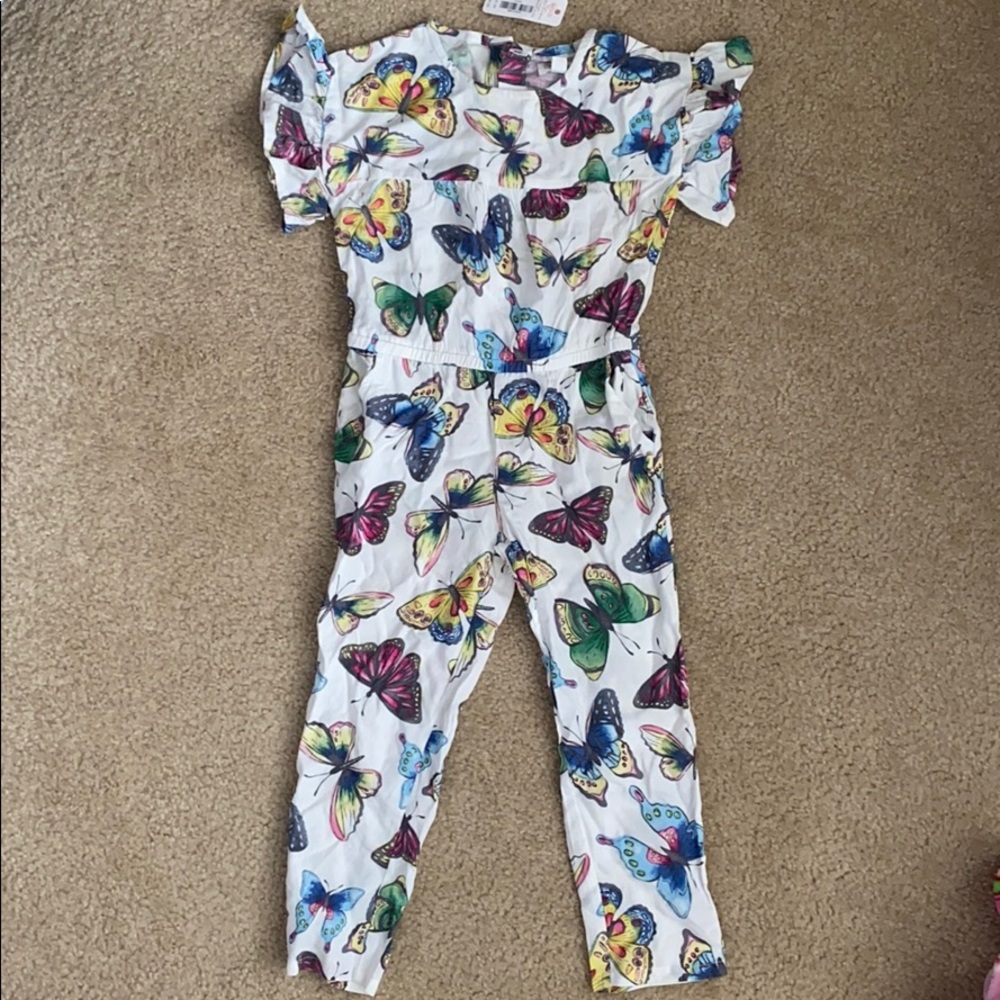 Gymboree 3T Girls butterfly Jump Suit- bnwt
